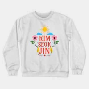 Kim Seokjin - Floral BTS Army Member Jin Kim Seok-jin - Sunny Spring Crewneck Sweatshirt